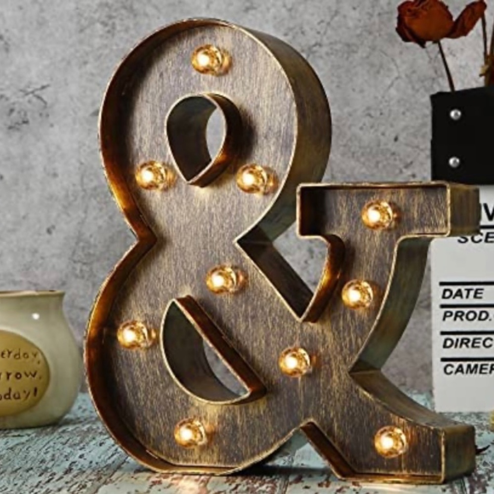 Led Marquee Letter Light Up Alphabet Letter Sign